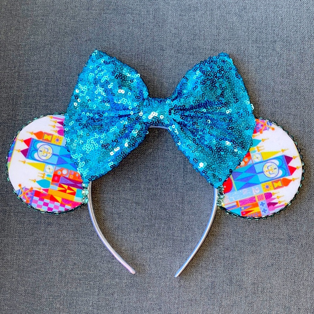 Minnie Mouse Ears - It’s A Small World - Blue